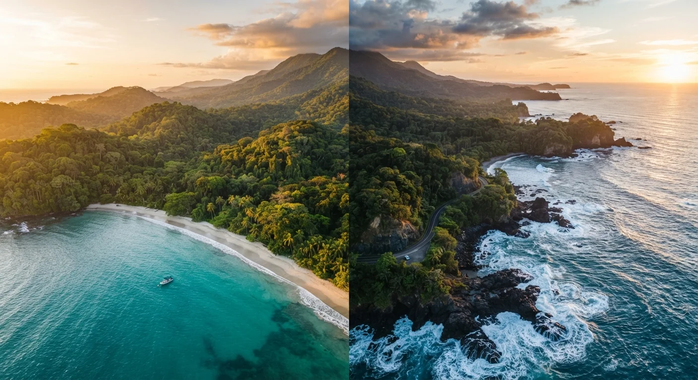 Costa Rica's Two Coasts: Pacific vs. Caribbean