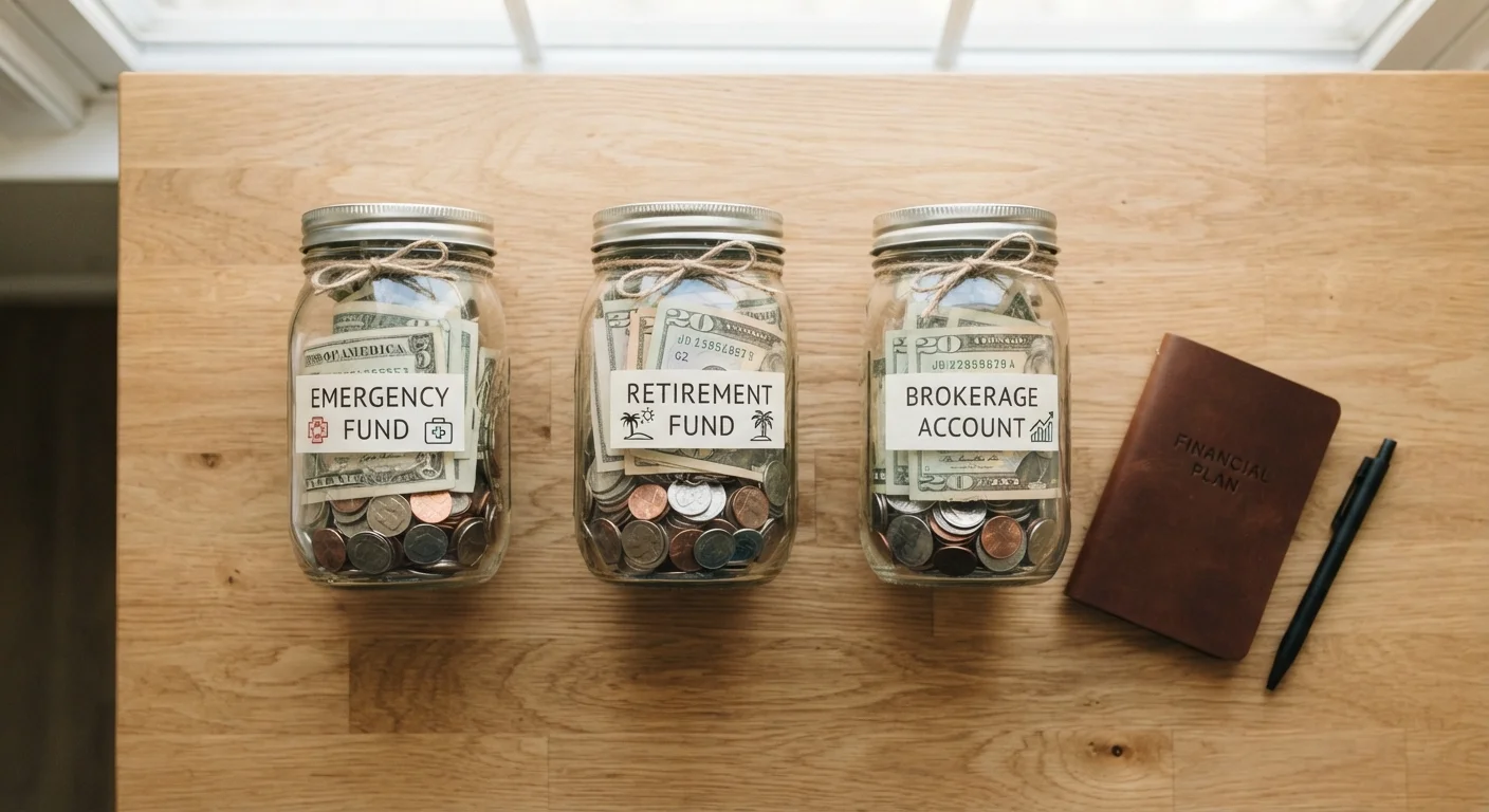 Emergency Fund, Retirement Account, or Brokerage — Where Does Your Money Go First?