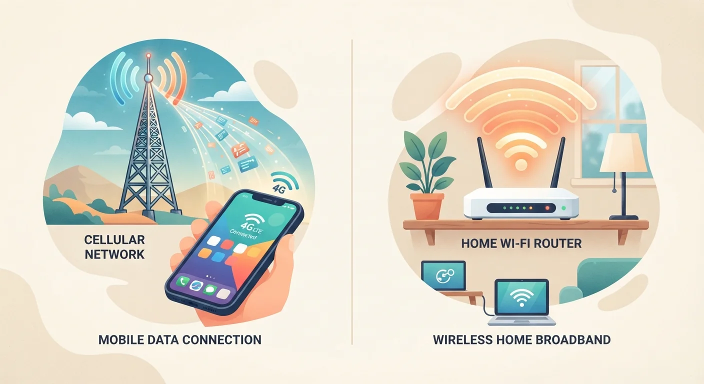 Mobile Data vs. Home Wi-Fi: When Each One Is Actually Doing the Work