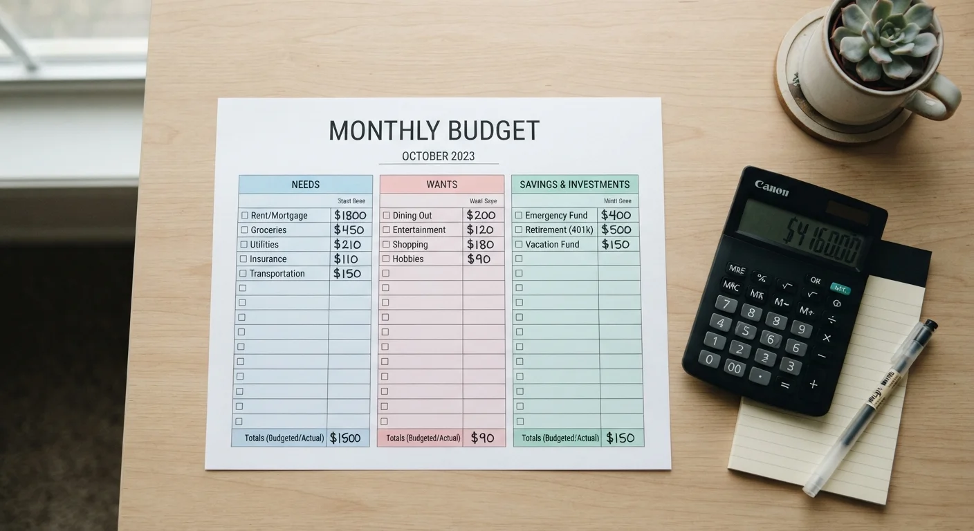 The 50/30/20 Rule Explained: A Simple Framework for Splitting Your Paycheck