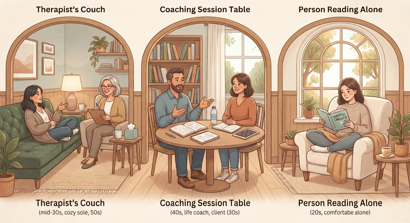 Therapy, Coaching, and Self-Help: Understanding the Differences